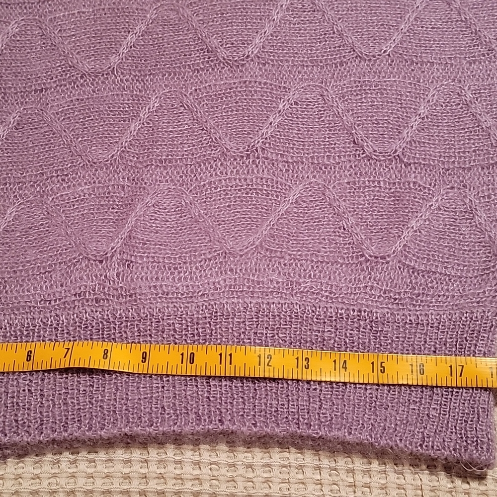 Vintage 1980th mohair knit sweater size Large. - Picture 9 of 12
